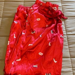 Victoria’s Secret Red Satin Pajama Pant